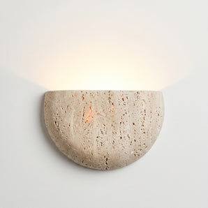 Luminária Arandela Moderna Minimalista Mármore Travertino Pedra Toscana — ORNE