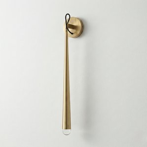 Luminária Arandela Moderna Minimalista Metal Linear Dourado LED Abrera — ORNE