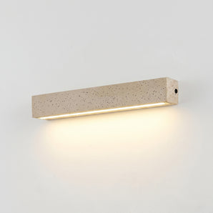 Luminária Arandela Moderna Minimalista Pedra Linear Bege LED Siloah — ORNE