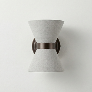 Luminária Arandela Moderna Minimalista Tecido Metal LED Abel — ORNE