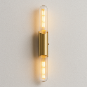 Luminária Arandela Moderna Minimalista Metal Vidro Kienda - 6x59cm / Branco Quente (3000K) - ORNE™