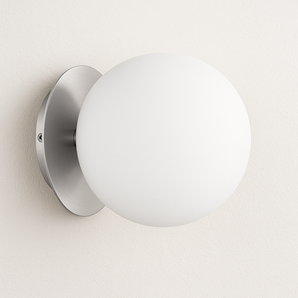 Luminária Arandela Moderna Minimalista Vidro Metal Globo Tangui