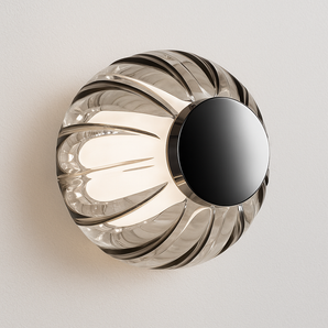 Luminária Arandela Moderna Minimalista Articulada LED Vidro Vascollen - Ø10cm / Branco Quente (3000K) - ORNE™