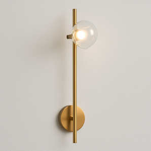  Luminária Arandela Moderna Minimalista LED Metal Vidro Viet - 1 Lâmpada / Dourado / Dimerizável (3000K-6000K) - ORNE™