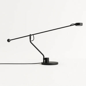 Luminária de Mesa Moderna Minimalista Articulada Metal LED Asti - Preto / Branco Quente (3000K) - ORNE™