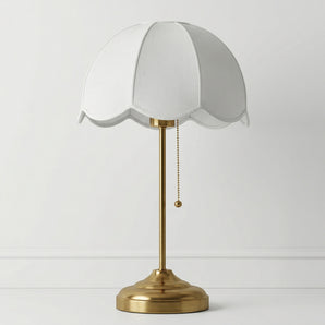 Luminária de Mesa Abajur Clássico Moderno Tecido Metal LED Savona — ORNE