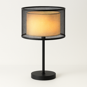 Luminária de Mesa Abajur Moderna Minimalista Abroad - Preto - ORNE™