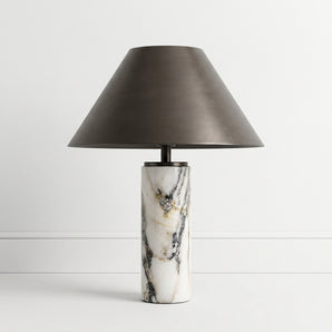 Luminária de Mesa Abajur Moderno Minimalista Mármore Metal Corteluce — ORNE