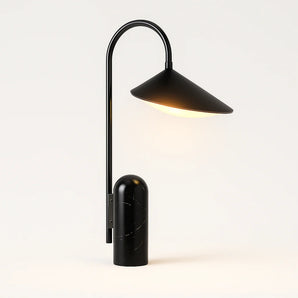 Luminária de Mesa Abajur Moderna Minimalista Articulada Petal - Preto - ORNE™