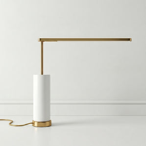 Luminária de Mesa Abajur Moderno Minimalista Mármore Metal LED Montreux — ORNE
