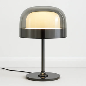 Luminária de Mesa Abajur Moderna Minimalista Metal Hard - Prata / Branco Quente (3000K) - ORNE™