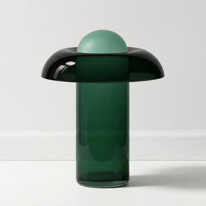 Luminária de Mesa Abajur Moderno Minimalista Vidro Globo Verde Portmore — ORNE