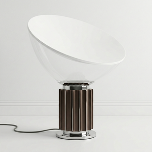 Luminária de Mesa Abajur Moderno Minimalista Vidro Metal Itallian Taccia — ORNE