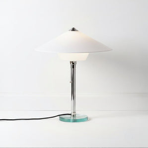 Luminária de Mesa Abajur Moderno Retrô Vintage Vidro Metal Frediano — ORNE
