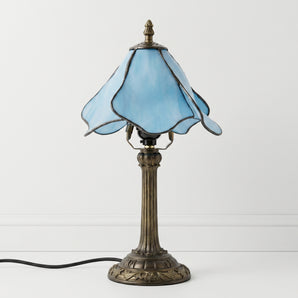 Luminária de Mesa Retrô Minimalista Vidro Resina Metal Ampang — ORNE