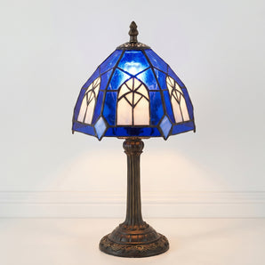 Luminária de Mesa Tiffany Retrô Minimalista Resina Vidro Nolasc — ORNE