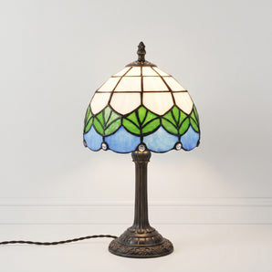 Luminária de Mesa Tiffany Retrô Minimalista Resina Vidro Metal Perdana — ORNE