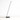 Luminária de Piso Moderna Minimalista Metal Koba - Branco / Alumínio / Ø30X135cm - ORNE™