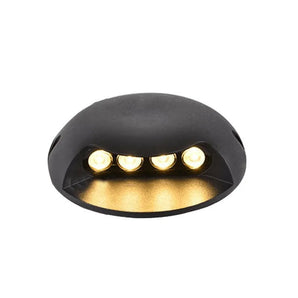 Luminária de Solo Externo Sobrepor LED 3000K IP68 Preto Bivolt Turtle - 2W / Branco Quente (3000K) - ORNE™