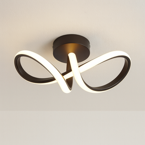 Luminária de Teto Plafon Sobrepor Orgânico Moderno Minimalista Metal LED Apher