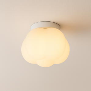 Luminária Plafon Moderna Minimalista Vidro Arago - Branco - ORNE™