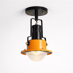 Luminária de Teto Plafon Sobrepor Redondo Articulado Industrial Retrô Vintage Vidro Metal Globo LED Shade