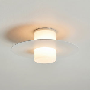 Luminária de Teto Plafon Sobrepor Redondo Moderno Minimalista Acrílico Vidro LED Saab — ORNE