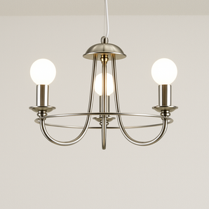 Luminária Pendente Moderna Minimalista Metal Vidro Boden - 3 Lâmpadas / Alumínio e Vidro - ORNE™