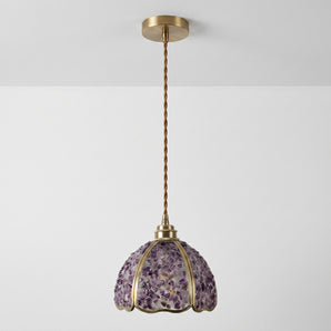 Luminária Pendente Clássico Retrô Vidro Metal Dracena — ORNE