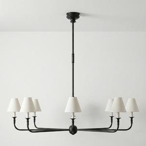 Luminária Pendente Clássico Retrô Vintage Tecido Metal Gemy — ORNE
