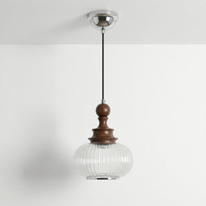 Luminária Pendente Clássico Retrô Vintage Vidro Metal Globo Chapel — ORNE