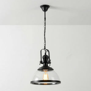 Luminária Pendente Industrial Retrô Vintage Vidro Metal Albi — ORNE