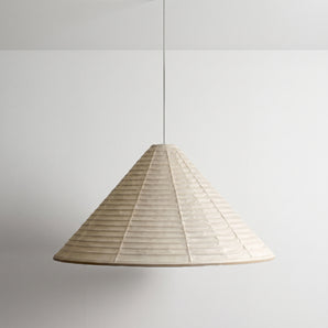 Luminária Pendente Minimalista Rústico Papel Metal Off-white Tovve — ORNE