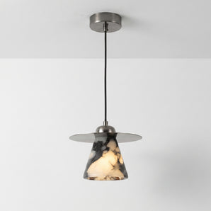 Luminária Pendente Moderna Minimalista Metal Mármore Catacaos — ORNE