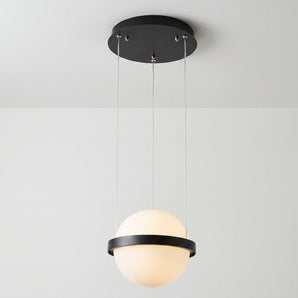 Luminária Pendente Moderna Minimalista Metal Vidro Rouge — ORNE