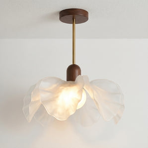 Luminária Pendente Moderno Clássico Acrílico Metal LED Lótus — ORNE