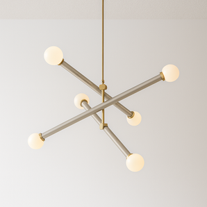 Luminária Pendente Moderna Minimalista Metal Guara - Cinza / 65x70cm - ORNE™