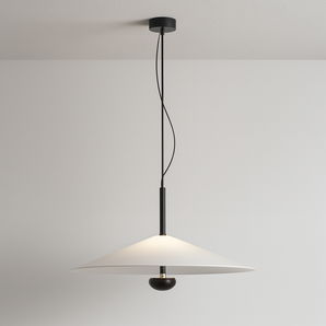 Luminária Pendente Moderna Minimalista LED Metal Acrílico Fenzzi - Ø30cm / Branco Quente (3000K) - ORNE™