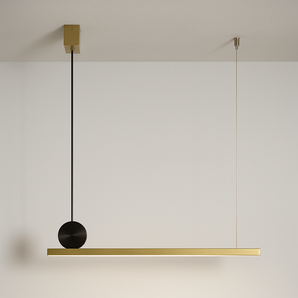 Luminária Pendente Moderno Minimalista Linear Plinen - 88cm - ORNE™