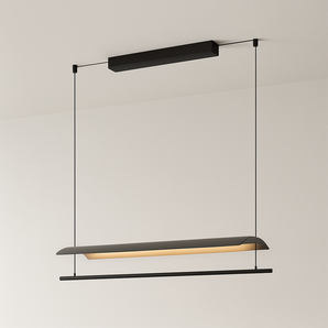 Luminária Pendente Moderna Minimalista LED Metal Taio - 59cm / Branco Quente (3000K) - ORNE™