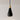 Luminária Pendente Moderna Minimalista Metal Lytor - Preto / Ø9x21cm / Branco Quente (3000K) - ORNE™