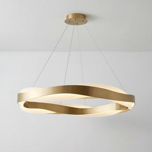 Luminária Pendente Moderno Minimalista Metal Dourado LED Malcesine — ORNE