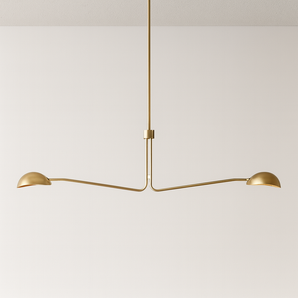 Luminária Pendente Moderno Minimalista Muslinger - Dourado / Ø137cm - ORNE™
