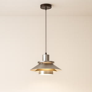 Luminária Pendente Moderno Minimalista Metal Prata LED Arissa
