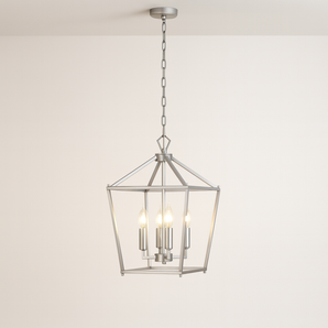 Luminária Pendente Moderna Minimalista Metal Santre - Prata - ORNE™