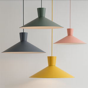 Luminária Pendente Moderno Minimalista Retrô Couleurs - Rosa - ORNE™