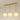 Luminária Pendente Moderna Minimalista Vidro Ardore - Dourado e Incolor / Vidro e Alumínio / B / 3 Lâmpadas / Retangular - ORNE™