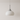 Luminária Pendente Moderna Minimalista Vidro Bagliore - Branco e Prata / Ø20x19cm - ORNE™