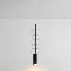 Luminária Pendente Moderno Minimalista Vidro Metal Linear LED Chieti — ORNE