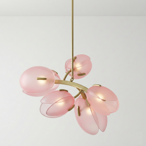Luminária Pendente Moderno Minimalista Vidro Metal Globos Lumi Flower — ORNE